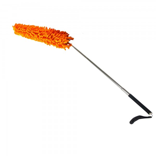 Duster with telescopic handle and flexible heads