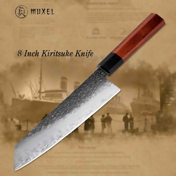 Kiritsuke Messer mit Octagonal Griff das etwas andere Kochmesser, Fleischmesse Universalmesser