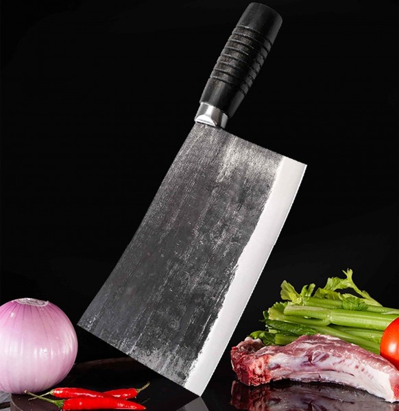 The gift for the professional and amateur chef Asian butcher knife and cleaver suitable as a utility knife, kitchen knife and chef's knife The knife a little different