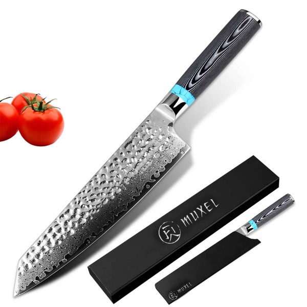 Damascus Stainless Steel Chef's Knife 67 Layers Professional Utility Knife Kitchen Knife Extra Sharp Knife Blade