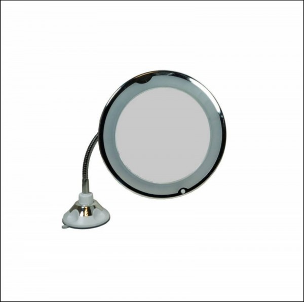 Flexibler Spiegel Vergrößerungsspiegel 10 - fach mit Beleuchtung