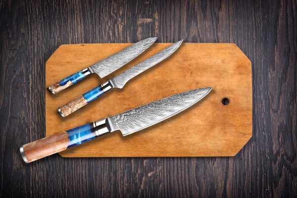 Küchenmesser Set Kochmesser Ausbeinmesser Gemüse- und Universalmesser Messer Richtig Scharf