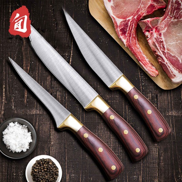 Professional Knife Set, Sharp Butcher Knife Set from Chef Knife Filleting Knife Boning Knife