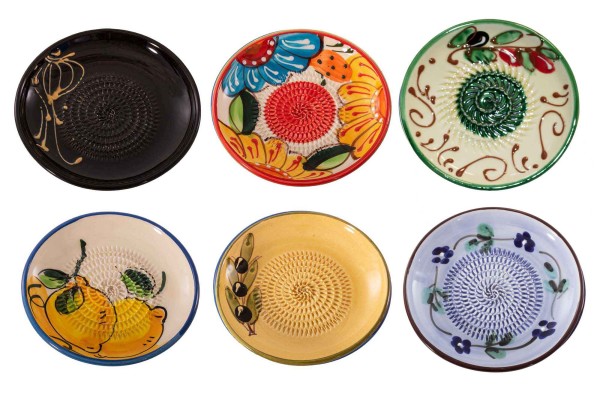 Keramik Reibe Barcelona Muskatnussreibe, Ingwereibe, Knoblauchreibe 6 Reibeteller für viele Anwendun